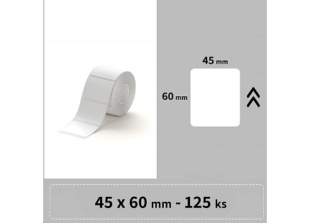 Niimbot štítky R 45x60mm 125ks Bílé pro B21, B21S, B3, B1S