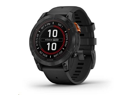 Garmin fenix® 7 Pro – Solar Edition, Gray / Black Band