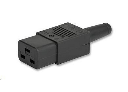 PREMIUMCORD Konektor napájecí 230V na kabel (samice, IEC C19)