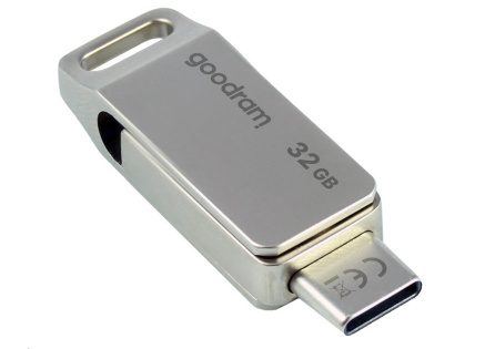 GOODRAM Flash Disk 32GB ODA3, USB 3.2, stříbrná