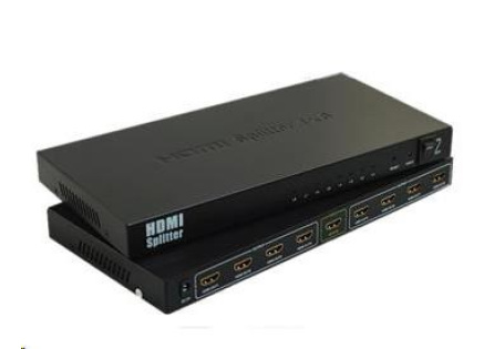 PremiumCord HDMI splitter 1-8 portů kovový s napájecím adaptérem, 4K, 1080p, 3D PremiumCord HDMI splitter 1-8 portů kovový s napájecím adaptérem, 4K, 1080p, 3D