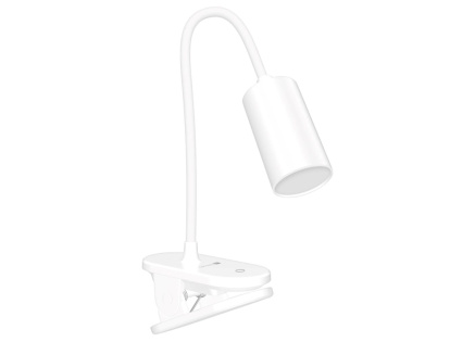 CONNECT IT Stolní LED lampa CLIP 2 s klipem, bílá