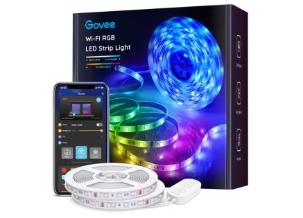 Govee WiFi RGB Smart LED pásek 10m Govee WiFi RGB Smart LED pásek 10m