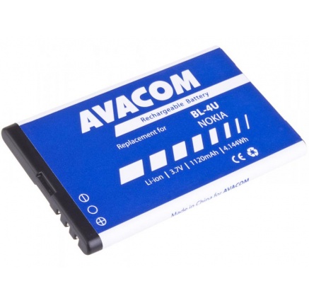 AVACOM baterie do mobilu Nokia 5530, CK300, E66, 5530, E75, 5730, Li-Ion 3,7V 1120mAh (náhrada BL-4U) AVACOM baterie do mobilu Nokia 5530, CK300, E66, 5530, E75, 5730, Li-Ion 3,7V 1120mAh (náhrada BL-4U)
