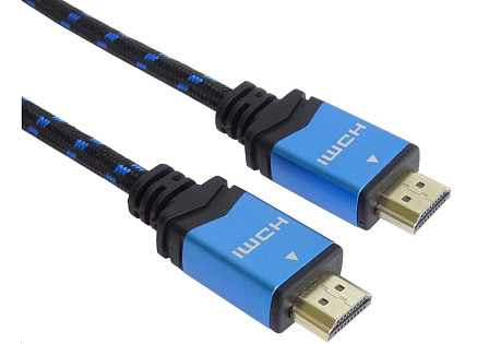 PremiumCord Ultra HDTV 4K@60Hz kabel HDMI 2.0b kovové+zlacené konektory 2m