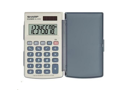 SHARP kalkulačka - EL243S - šedo-modrá SHARP kalkulačka - EL243S - šedo-modrá