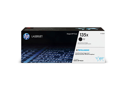 HP 135X Black Original LaserJet Toner Cartridge (2,400 pages)