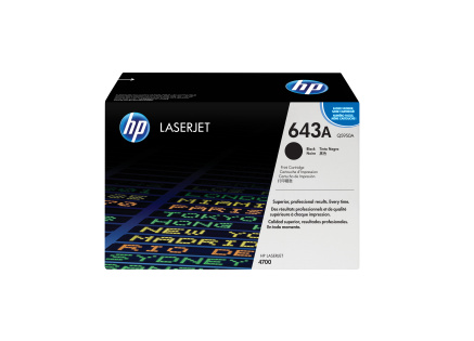 HP 643A Black LJ Toner Cart, Q5950A (11,000 pages)