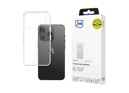 3mk ochranný kryt Armor Case pro Apple iPhone 15 Pro Max, čirá