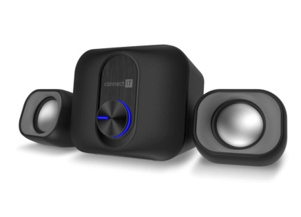 CONNECT IT Reproduktory Rumble PRO PC, 2.1, USB, 3,5mm, černá