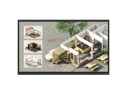 LG Signage IPS LCD LED 86" 86TR3DQ-B – UHD 3840×2160, 400 cd/m2, 50-bodový dotyk, 24/7, Android, HDMI, DP, USB-C, LAN, R