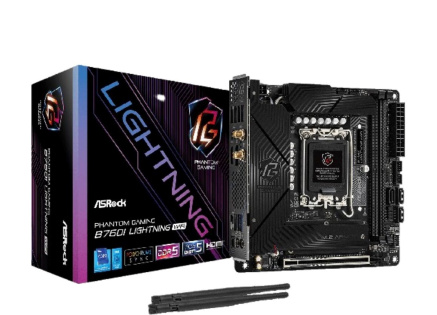 ASRock MB Sc LGA1700 B760I Lightning WiFi, Intel B760, 2xDDR5, 1xDP, 1xHDMI, mini-ITX