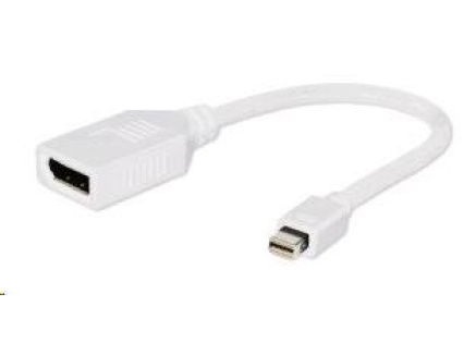 GEMBIRD Redukce miniDisplayport - Displayport 10cm (M/F) bílá