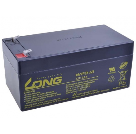 Long 12V 3Ah olověný akumulátor F1 Long 12V 3Ah olověný akumulátor F1