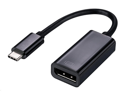 C-TECH adaptér Type-C na Displayport, M/F, 15cm