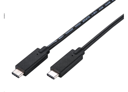 C-TECH kabel USB 3.2, Type-C (CM/CM), PD 100W, 20Gbps, 1m, černý C-TECH kabel USB 3.2, Type-C (CM/CM), PD 100W, 20Gbps, 1m, černý