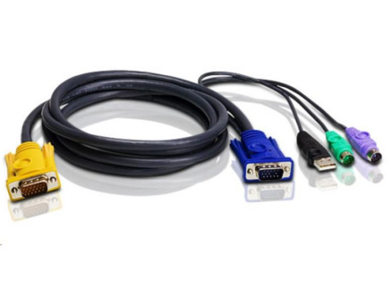 ATEN KVM sdružený kabel k CS-82U,84U,CL-5808, 5816 USB + PS/2, 3m