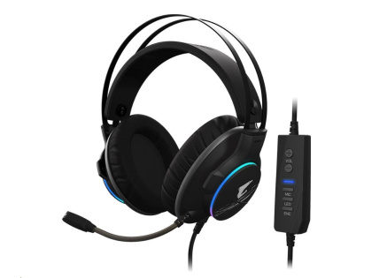 GIGABYTE sluchátka s mikrofonem AORUS H1, headset, USB