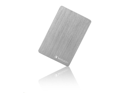 VERBATIM Externí HDD 2TB Store 'n' Go ALU Slim Portable Hard Drive USB 3.2, Silver