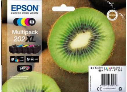 EPSON ink Multipack "Kiwi" 5-colours 202XL Claria Premium Ink