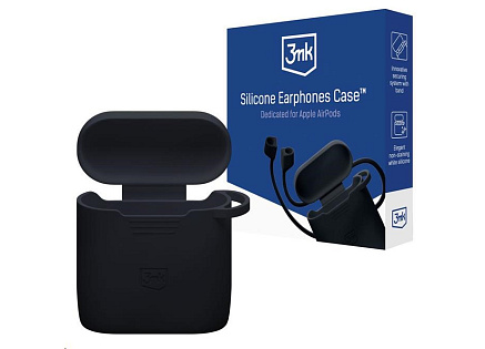 3mk ochranný kryt Silicone AirPods Case pro Apple AirPods 2nd gen., černá 3mk ochranný kryt Silicone AirPods Case pro Apple AirPods 2nd gen., černá