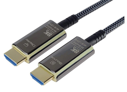PREMIUMCORD Ultra High Speed HDMI 2.1 optický fiber kabel 8K@60Hz, zlacené 7m
