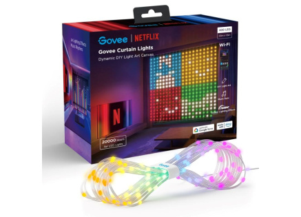 Govee Netflix RGBIC Curtain Light 400 LED - 1,5 x 1,5m Govee Netflix RGBIC Curtain Light 400 LED - 1,5 x 1,5m