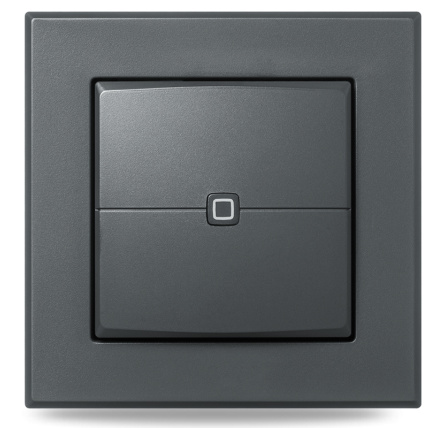 Homematic IP  Nástěnný dálkový ovladač - 2 tlačítka, antracit - HmIP-WRC2-A