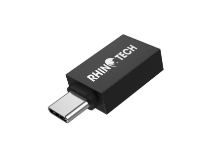 RhinoTech redukce USB-C (M) na USB-A (F), OTG, černá