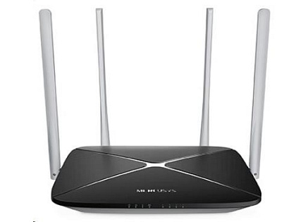 MERCUSYS AC12 WiFi5 router (AC1200, 2,4GHz/5GHz, 3x100Mb/s LAN, 1x100Mb/s WAN)