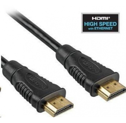 PremiumCord HDMI High Speed + Ethernet kabel, zlacené konektory, 1.5m PremiumCord HDMI High Speed + Ethernet kabel, zlacené konektory, 1.5m