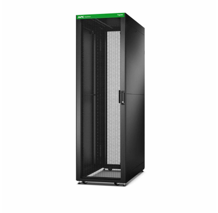 APC Easy Rack 600mm/42U/800mm, with Roof, Side panel,castors,feet and 4 Brackets, No Bottom, black