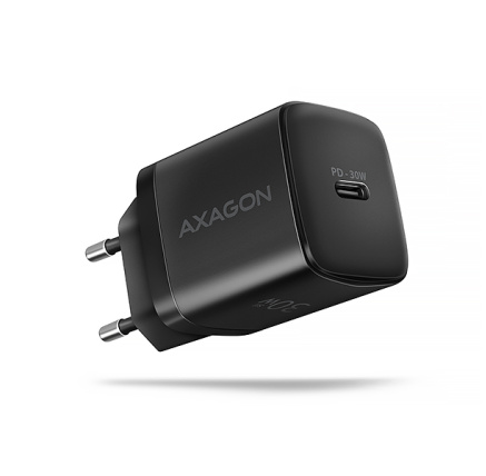 AXAGON ACU-PD30, Sil nabíječka do sítě 30W, 1x port USB-C, PD3.0/PPS/QC4+/SFC/AFC/Apple, černá AXAGON ACU-PD30, Sil nabíječka do sítě 30W, 1x port USB-C, PD3.0/PPS/QC4+/SFC/AFC/Apple, černá