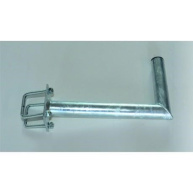 Držák antény na balkón s hranatým zábradlím, žárový zinek, délka 35cm