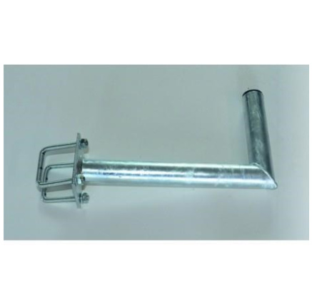 Držák antény na balkón s hranatým zábradlím, žárový zinek, délka 35cm