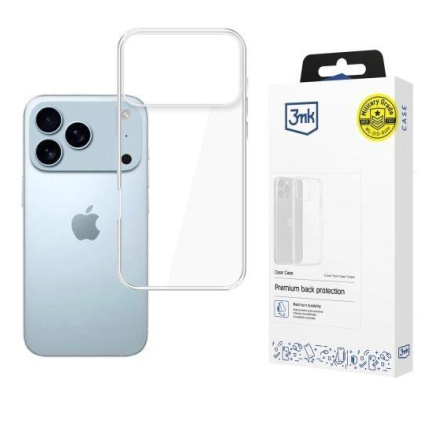 3mk ochranný kryt Clear Case pro Apple iPhone 17 Pro 3mk ochranný kryt Clear Case pro Apple iPhone 17 Pro