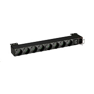 Eaton FlexPDU, 1U, vstup C20, 4 kW, 16 A, 200-240 V, zásuvky: (1) C19/(8) SHUKO, DIN