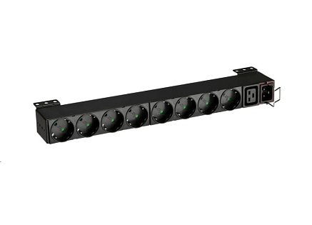 Eaton FlexPDU, 1U, vstup C20, 4 kW, 16 A, 200-240 V, zásuvky: (1) C19/(8) SHUKO, DIN Eaton FlexPDU, 1U, vstup C20, 4 kW, 16 A, 200-240 V, zásuvky: (1) C19/(8) SHUKO, DIN