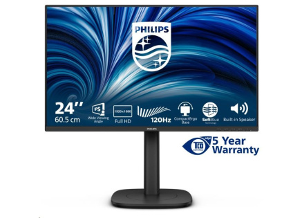 Philips MT 23,8" 24B2N3200J - 1920x1080,IPS,120Hz,D-Sub,HDMI,DP,USBhub,Repro,Pivot