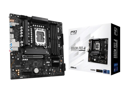 ASRock MB Sc LGA1851 B860M Pro-A, Intel B860, 4xDDR5, 1xDP, 1xHDMI, mATX