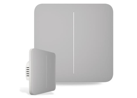 Ajax  SoloButton (2-gang) - Samostatné dvou tlačítko pro LightSwitch, mlhová