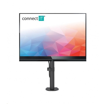 CONNECT IT SingleArm stolní držák na 1 monitor, ČERNÝ