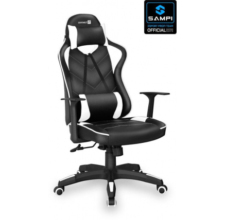 CONNECT IT LeMans Pro herní křeslo, bílá