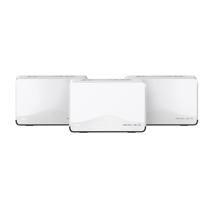MERCUSYS Halo H27BE(3-pack) WiFi7 Mesh (BE3600,2,4GHz/5GHz,1x2,5GbELAN/WAN,2xGbELAN/WAN)