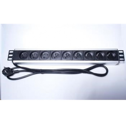 PremiumCord Panel napájecí do 19" racku 1.5U, 9x230V, 2m kabel PremiumCord Panel napájecí do 19" racku 1.5U, 9x230V, 2m kabel