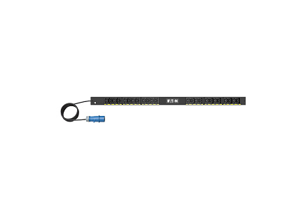 Eaton G4 Základní Rack PDU, 0U, 22,5U, vstup IEC-60309, 3m kabel, 1ph, 3,7kW, 16A, 200-240V, 24 zásuvek (12)C13, (12)C39