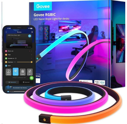 Govee Neon RGBIC LED podsvícení pro stůl