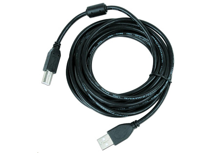 GEMBIRD Kabel USB 2.0 A-B propojovací 3m Premium (černý, ferit, zlacené kontakty) GEMBIRD Kabel USB 2.0 A-B propojovací 3m Premium (černý, ferit, zlacené kontakty)