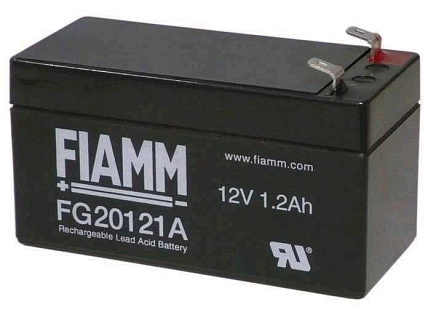 Baterie - Fiamm FG20121A (12V/1,2Ah - Faston 187 - 48mm), životnost 5let Baterie - Fiamm FG20121A (12V/1,2Ah - Faston 187 - 48mm), životnost 5let