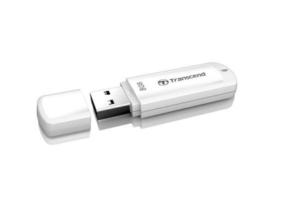 TRANSCEND Flash Disk 8GB JetFlash®370, USB 2.0 (R:13/W:4 MB/s) bílá